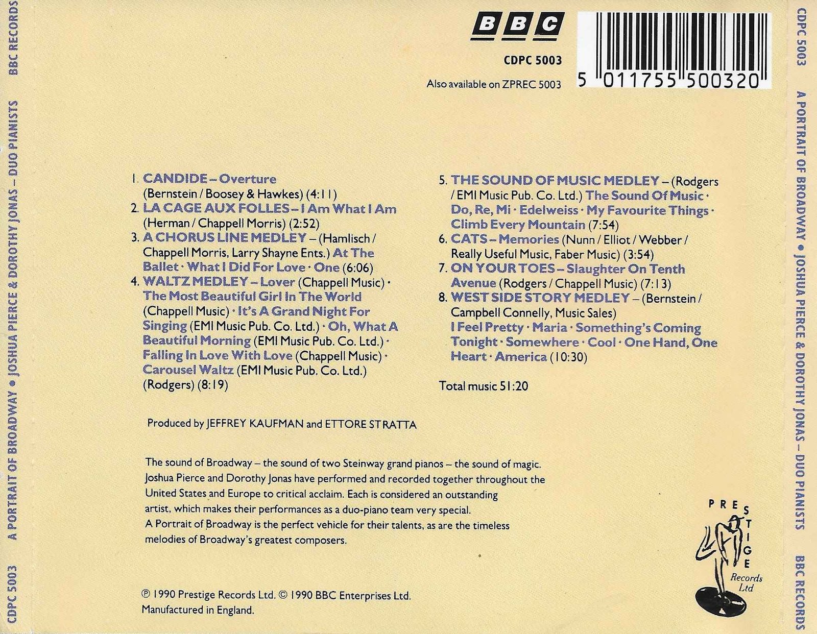 Back cover of CDPC 5003